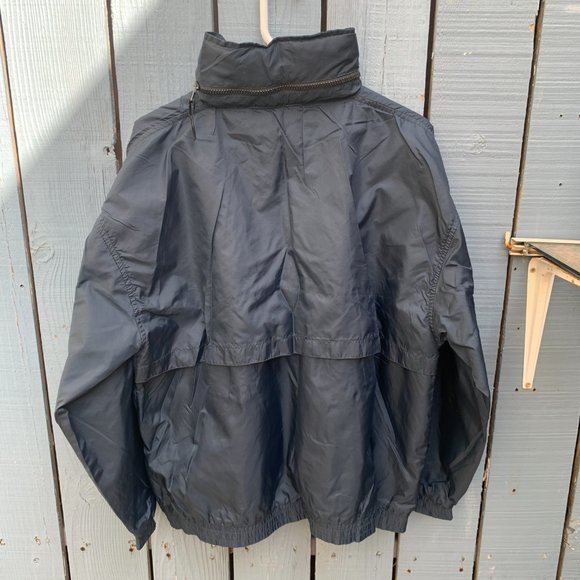 Esprit By Campus Blank Windbreaker Hoodie Packable Tracksuit Navy Blue Size M - Picture 2 of 5